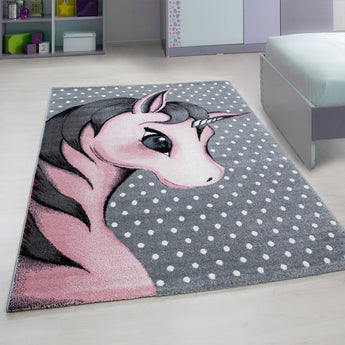 Kids Modern Designer Kinder Teppich 590P | Weich Pflegeleicht & Strapazierfähig | 11 mm Flor 100 % Polypropylen