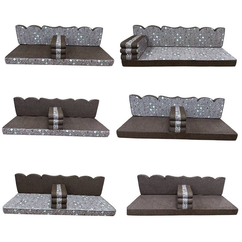 3 Teilige Set Sark Kösesi Orientalische Sitzecke,Sitzkissen Set Braun 190cm
