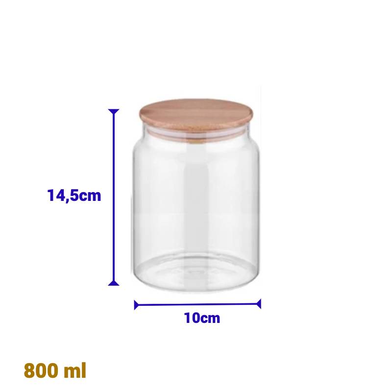 Vorratsgläser Mit Deckel, 3er Set Vorratsdosen Glas Mit Deckel Luftdicht 800ml