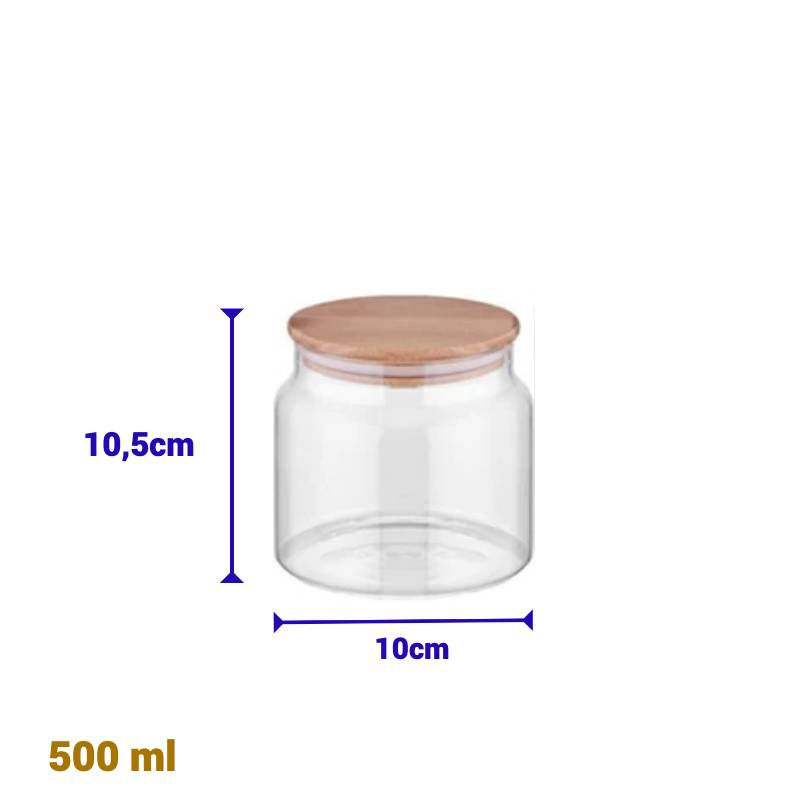 Vorratsgläser Mit Deckel, 6er Set Vorratsdosen Glas Mit Deckel Luftdicht 500ml