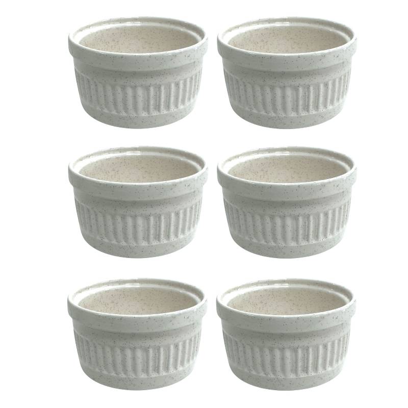 6xSouffle Schalen Dessertschalen Dessertschälchen Dessert Creme Brulee Schälchen
