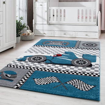 Kids Modern Designer Kinder Teppich 460B | Weich Pflegeleicht & Strapazierfähig | 11 mm Flor 100 % Polypropylen