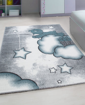 Kids Modern Designer Kinder Teppich 580B | Weich Pflegeleicht & Strapazierfähig | 11 mm Flor 100 % Polypropylen