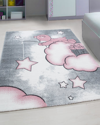 Kids Modern Designer Kinder Teppich 580P | Weich Pflegeleicht & Strapazierfähig | 11 mm Flor 100 % Polypropylen