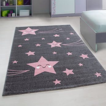 Kids Modern Designer Kinder Teppich 610P | Weich Pflegeleicht & Strapazierfähig | 11 mm Flor 100 % Polypropylen