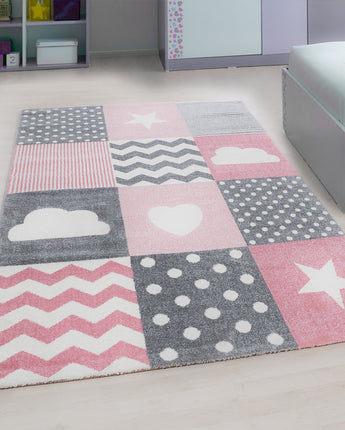 Kids Modern Designer Kinder Teppich 620P | Weich Pflegeleicht & Strapazierfähig | 11 mm Flor 100 % Polypropylen