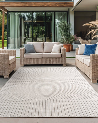 Nova Outdoor/Indoor Teppich 1201 | Robust Wetterfest Pflegeleicht | Modern & Flach