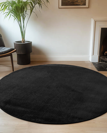 Joy Indoor Teppich | Weich Anti-Rutsch Modern | 100 % Polyester 11 mm Flor 200cm Rund
