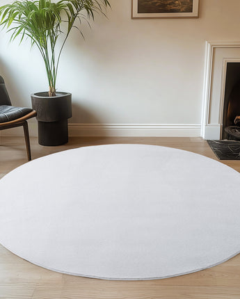 Joy Indoor Teppich | Weich Anti-Rutsch Modern | 100 % Polyester 11 mm Flor 120cm Rund