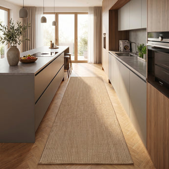 MIRA In- und Outdoorteppich 1450 Braun – Modern Pflegeleicht Balkon Terrasse und Wohnen