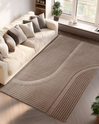 Pompei Teppich 1612 – Weich Modern & Pflegeleicht | 100 % Microfaser 12 mm Flor Indoor
