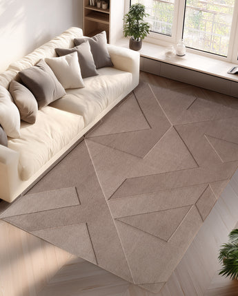 Pompei Teppich 1613 – Weich Modern & Pflegeleicht | 100 % Microfaser 12 mm Flor Indoor