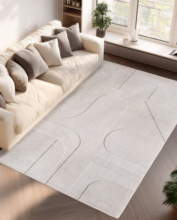 Pompei Teppich 1614 – Weich Modern & Pflegeleicht | 100 % Microfaser 12 mm Flor Indoor