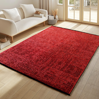 Space Kurzflor Teppich | Modern Weich & Pflegeleicht | Chenille & Baumwolle