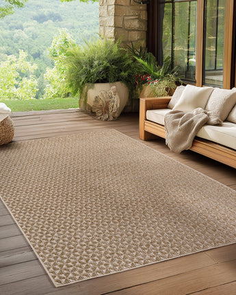 Ibiza Outdoor/Indoor Teppich 1901 | Wetterfest Modern & Pflegeleicht | 5 mm Flach