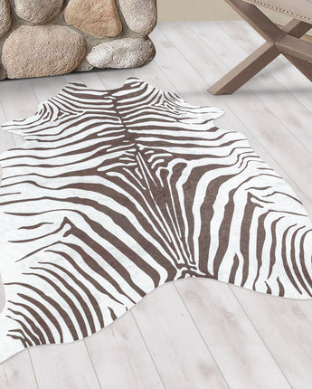 Etosha Fellimitat Teppich 4111 | Waschbar Weich & Pflegeleicht | 7 mm Flor 100 % Polyester