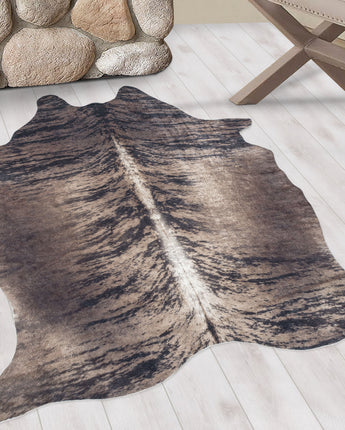 Etosha Fellimitat Teppich 4115 | Waschbar Weich & Pflegeleicht | 7 mm Flor 100 % Polyester