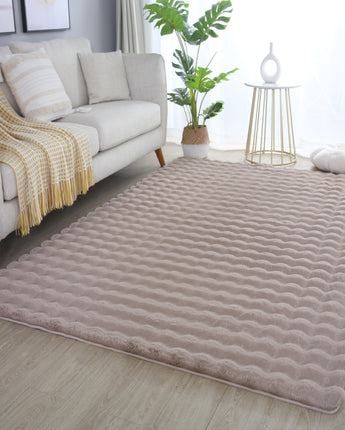 Ambiance 3D Optik Plüsch Teppich | Weich Luxuriös & Pflegeleicht | 25 mm Flor