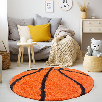 Fun Hochflor Shaggy Kinderteppich 6002 | Weich Pflegeleicht & Robust | 30 mm Flor 100 % Polypropylen