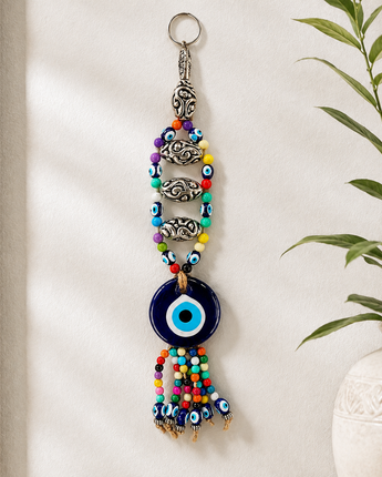 Nazar Wandanhänger Schutzauge Evil Eye Glas Deko Auto Haus Geschenk Blau (T21)