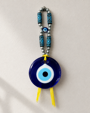 Nazar Anhänger Glas Blau Schutzauge Deko Wandanhänger Evil Eye Geschenk (T26)