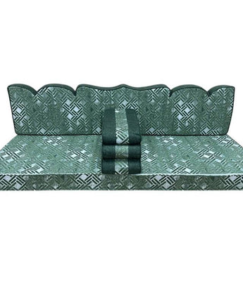 3 Teilige Set Sark Kösesi Orientalische Sitzecke,Sitzkissen Set Grün 190cm