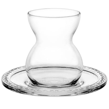 Teegläser Set Cay Bardagi 6x Teeglas + 6x Untertasse Paşabahçe Etnik