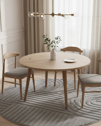 Art Indoor Teppich | Weich Modern & Pflegeleicht | 16 mm Flor Jute-Rücken 120cm Rund