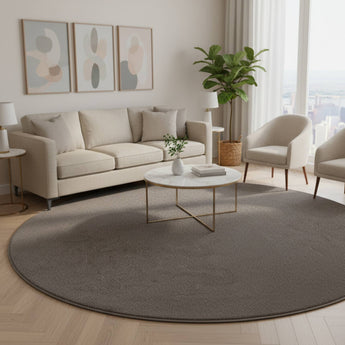 Ata Einfarbig Kurzflor Teppich | Weich Pflegeleicht & Strapazierfähig | 200cm