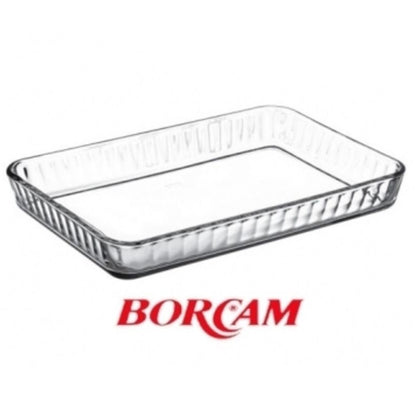 Pasabahce 59204 Borcam Auflaufform und Form, rechteckig, Glas, 40 x 27 cm