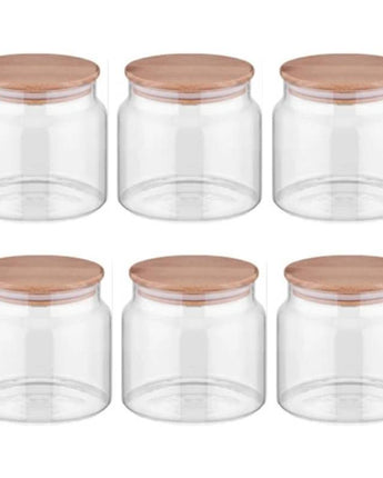 Vorratsgläser Mit Deckel, 6er Set Vorratsdosen Glas Mit Deckel Luftdicht 500ml