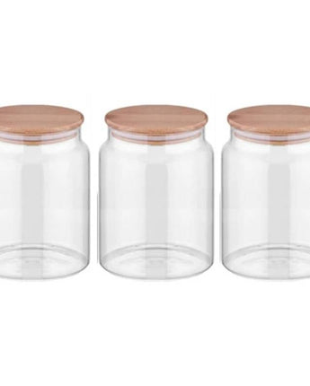 Vorratsgläser Mit Deckel, 3er Set Vorratsdosen Glas Mit Deckel Luftdicht 800ml