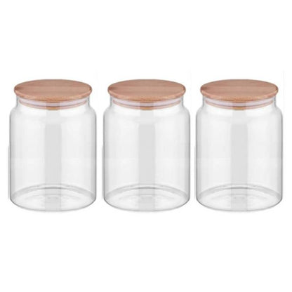 Vorratsgläser Mit Deckel, 3er Set Vorratsdosen Glas Mit Deckel Luftdicht 800ml