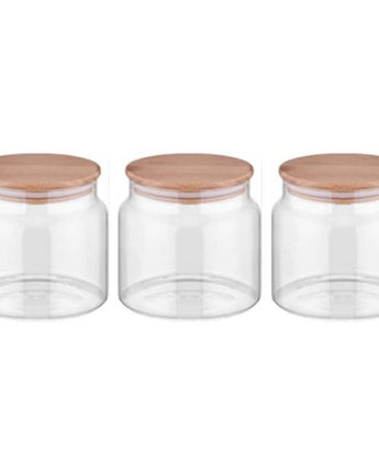 Vorratsgläser Mit Deckel, 3er Set Vorratsdosen Glas Mit Deckel Luftdicht 500ml