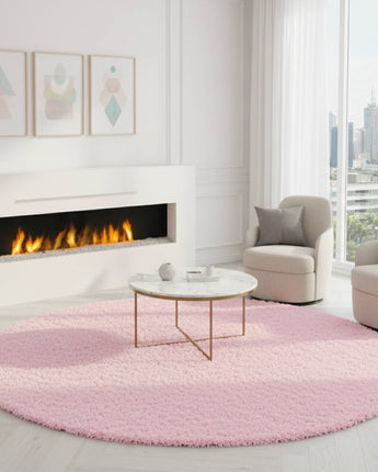 Hochflor Shaggy Teppich Life Collection – Flauschig & Modern – Wohnzimmer Schlafzimmer 200cm Rund