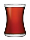 Miss 18 tlg. Set für Tee Gläser Tassen mit Untertassen Pasabahce Rot