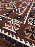 Braun Kilim Teppich für Orientalische Sitzecke ca. 130cmx190cm
