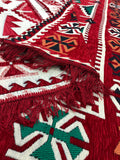 Rot Kilim Teppich für Orientalische Sitzecke ca. 120cmx180cm
