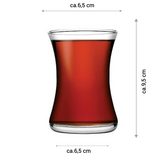 Miss 18 tlg. Set für Tee Gläser Tassen mit Untertassen Pasabahce