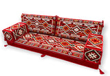 6 Teilige Set Sark Kösesi Orientalische Sitzecke,Sitzkissen Set Rot 190cm