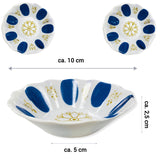 Galata 18 tlg. Set für Tee Gläser Tassen mit Untertassen Pasabahce Blau