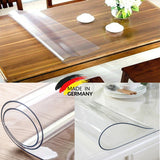 2mm PVC Tischfolie Tischschutz Glasklar Transparent Stärke 2mm Breite: 110cm