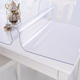 2mm PVC Tischfolie Tischschutz Glasklar Transparent Stärke 2mm Breite: 65cm