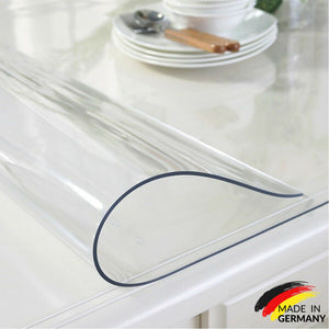 2mm PVC Tischfolie Tischschutz Glasklar Transparent Stärke 2mm Breite: 80cm