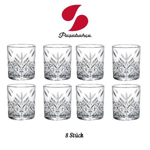 8 Stück Pasabahce Timeless Trinkgläser 345ml „Timeless“ im Kristall-Design 52790